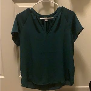 Forest green blouse
